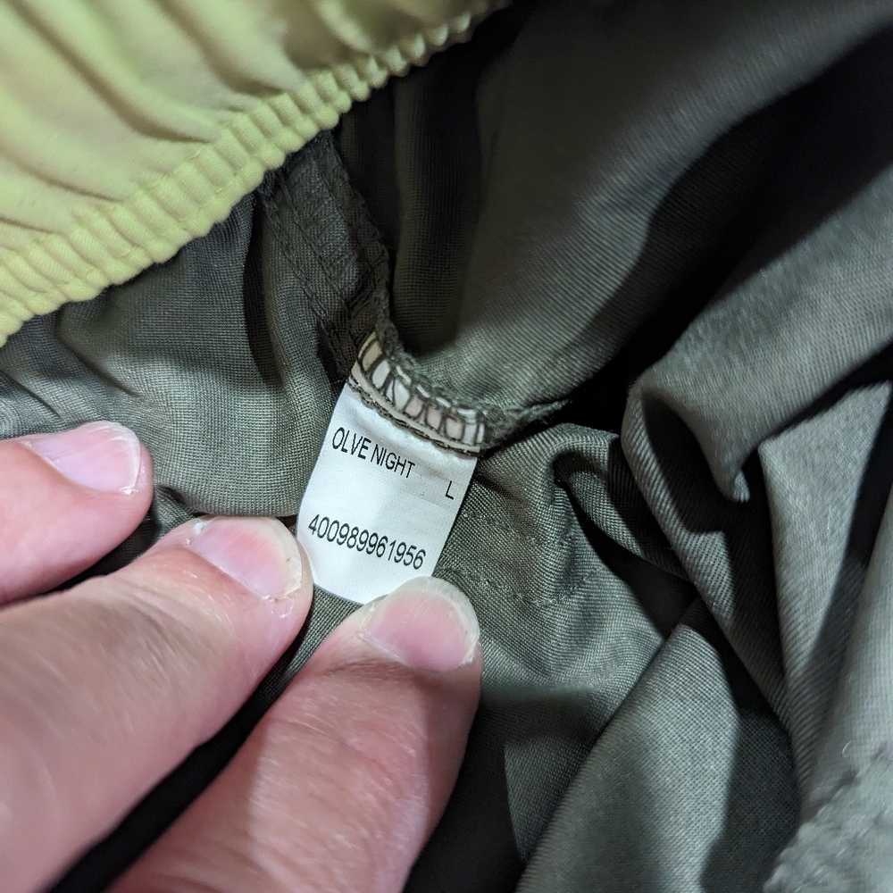 Tek Gear Elements Series Olive Green Activewear Capri Pant Size Large Like New - Picture 9 of 12